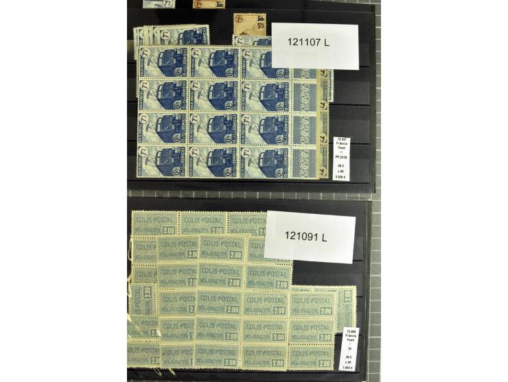 1870/1950(ca.), Partie von über 8000 Werten, meist Eisenbahnmarken und Essais