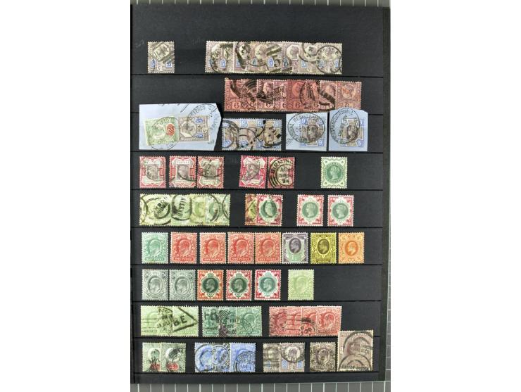 1840/1990 (ca.), postfrischer, ungebrauchter und gestempelter Sammlungsbestand, dabei diverse frühe Schilling- und Pfund-Wert