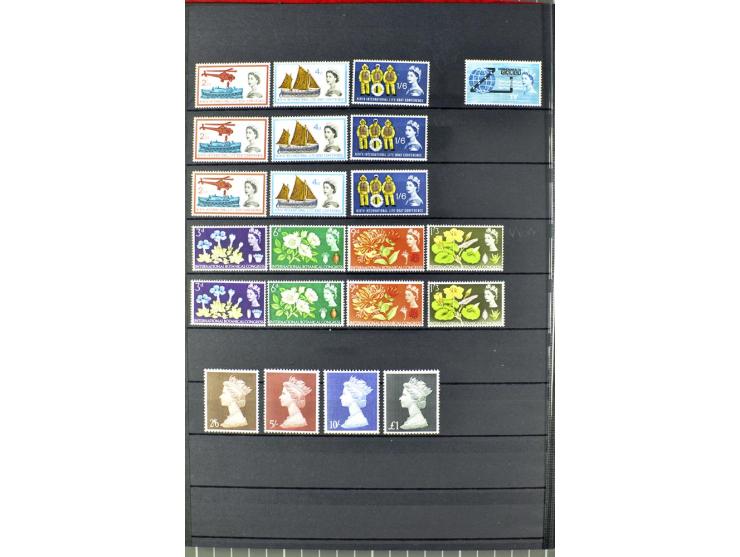 1840/1990 (ca.), postfrischer, ungebrauchter und gestempelter Sammlungsbestand, dabei diverse frühe Schilling- und Pfund-Wert