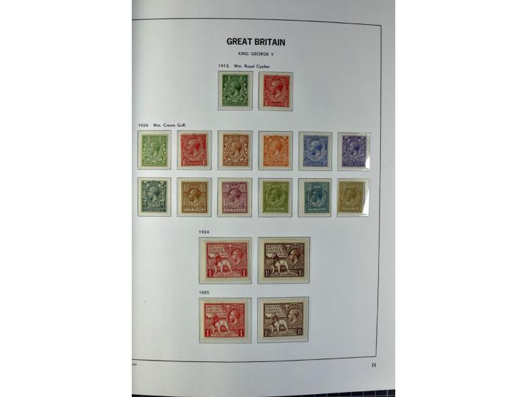 1840/1990 (ca.), postfrischer, ungebrauchter und gestempelter Sammlungsbestand, dabei diverse frühe Schilling- und Pfund-Wert