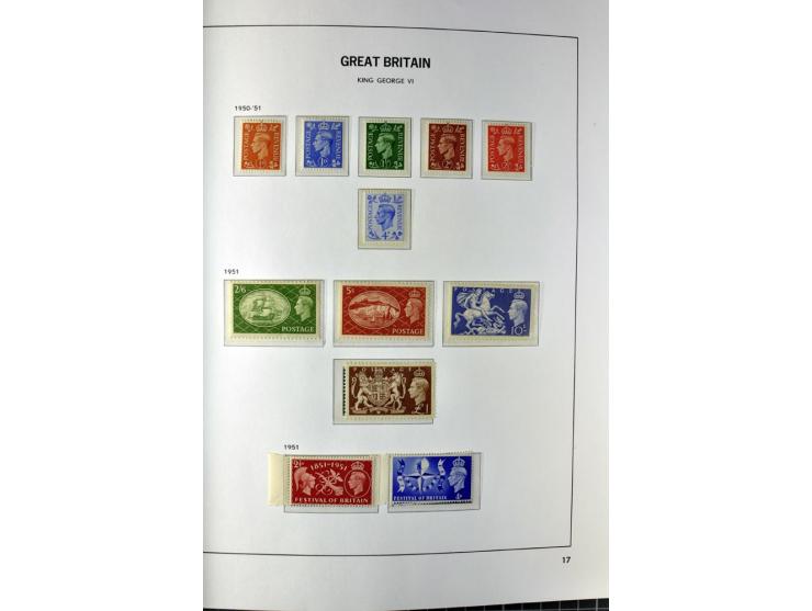 1840/1990 (ca.), postfrischer, ungebrauchter und gestempelter Sammlungsbestand, dabei diverse frühe Schilling- und Pfund-Wert