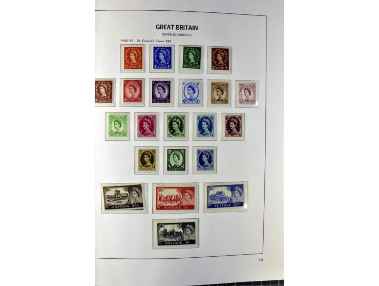 1840/1990 (ca.), postfrischer, ungebrauchter und gestempelter Sammlungsbestand, dabei diverse frühe Schilling- und Pfund-Wert