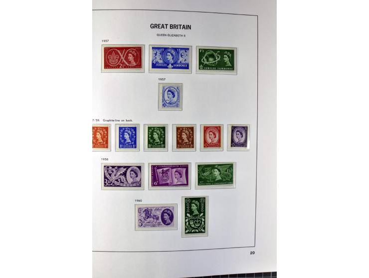 1840/1990 (ca.), postfrischer, ungebrauchter und gestempelter Sammlungsbestand, dabei diverse frühe Schilling- und Pfund-Wert