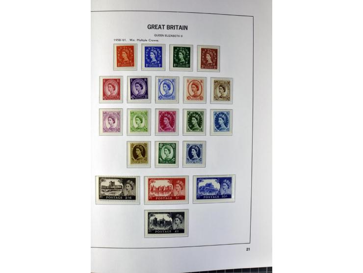 1840/1990 (ca.), postfrischer, ungebrauchter und gestempelter Sammlungsbestand, dabei diverse frühe Schilling- und Pfund-Wert