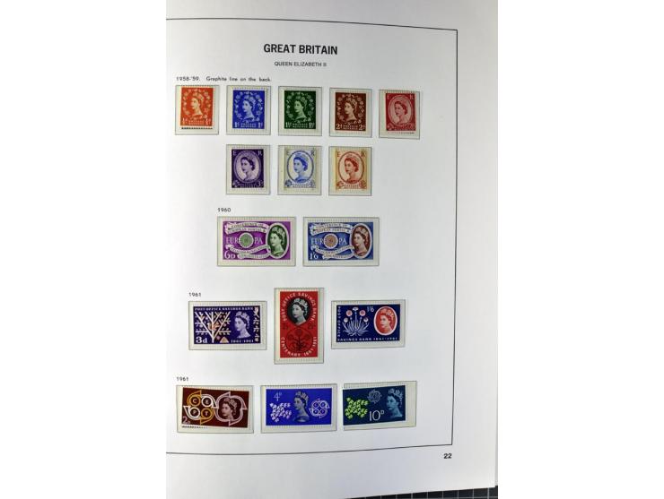 1840/1990 (ca.), postfrischer, ungebrauchter und gestempelter Sammlungsbestand, dabei diverse frühe Schilling- und Pfund-Wert