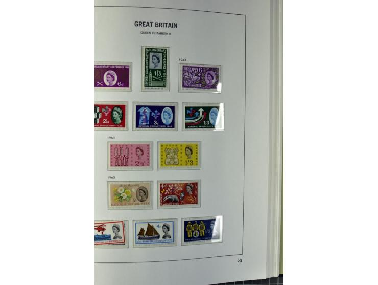 1840/1990 (ca.), postfrischer, ungebrauchter und gestempelter Sammlungsbestand, dabei diverse frühe Schilling- und Pfund-Wert