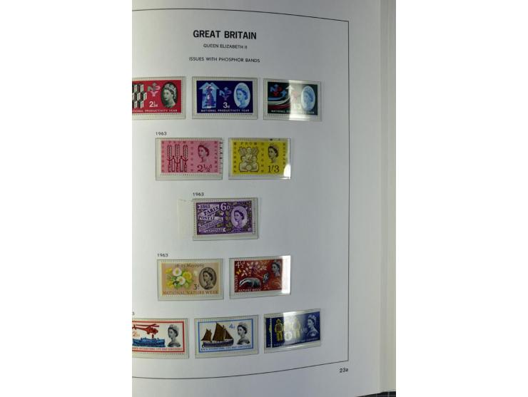 1840/1990 (ca.), postfrischer, ungebrauchter und gestempelter Sammlungsbestand, dabei diverse frühe Schilling- und Pfund-Wert