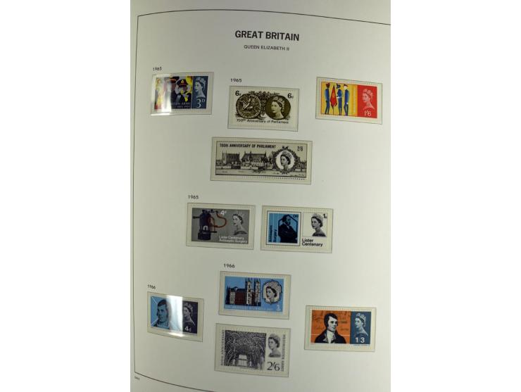 1840/1990 (ca.), postfrischer, ungebrauchter und gestempelter Sammlungsbestand, dabei diverse frühe Schilling- und Pfund-Wert