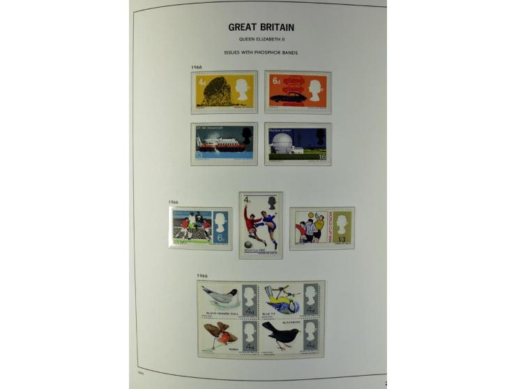 1840/1990 (ca.), postfrischer, ungebrauchter und gestempelter Sammlungsbestand, dabei diverse frühe Schilling- und Pfund-Wert
