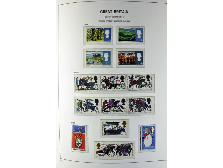 1840/1990 (ca.), postfrischer, ungebrauchter und gestempelter Sammlungsbestand, dabei diverse frühe Schilling- und Pfund-Wert