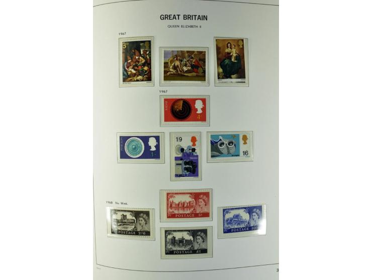 1840/1990 (ca.), postfrischer, ungebrauchter und gestempelter Sammlungsbestand, dabei diverse frühe Schilling- und Pfund-Wert