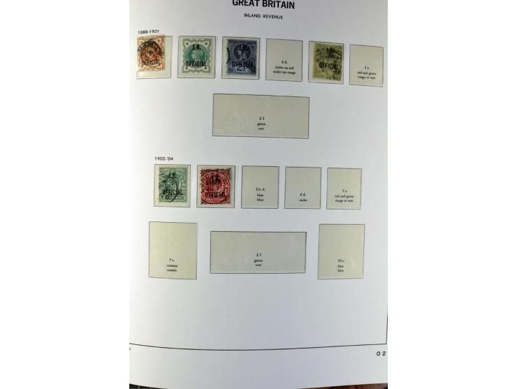 1840/1990 (ca.), postfrischer, ungebrauchter und gestempelter Sammlungsbestand, dabei diverse frühe Schilling- und Pfund-Wert