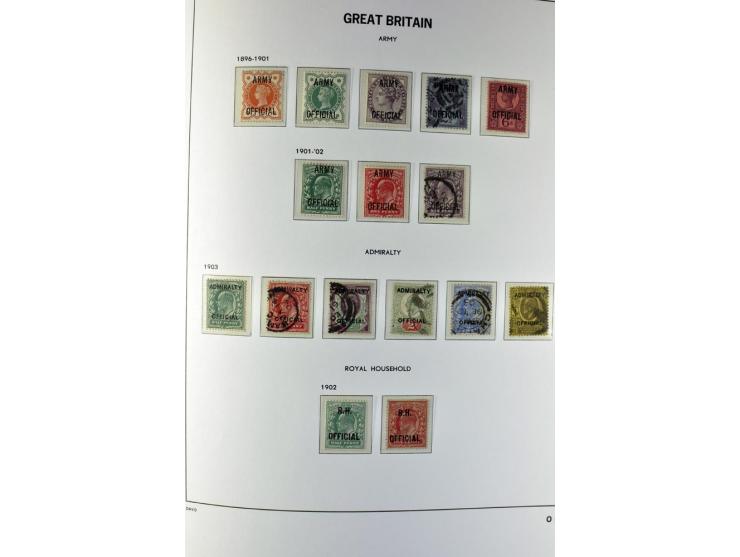 1840/1990 (ca.), postfrischer, ungebrauchter und gestempelter Sammlungsbestand, dabei diverse frühe Schilling- und Pfund-Wert