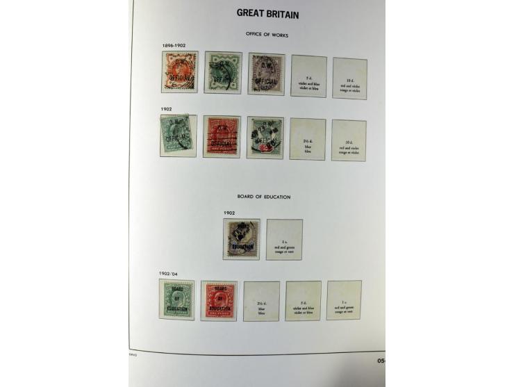 1840/1990 (ca.), postfrischer, ungebrauchter und gestempelter Sammlungsbestand, dabei diverse frühe Schilling- und Pfund-Wert