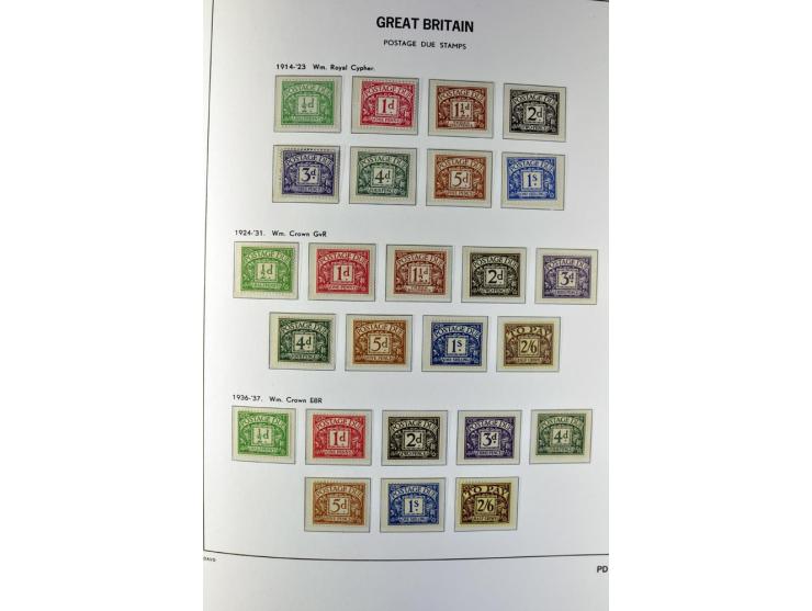1840/1990 (ca.), postfrischer, ungebrauchter und gestempelter Sammlungsbestand, dabei diverse frühe Schilling- und Pfund-Wert