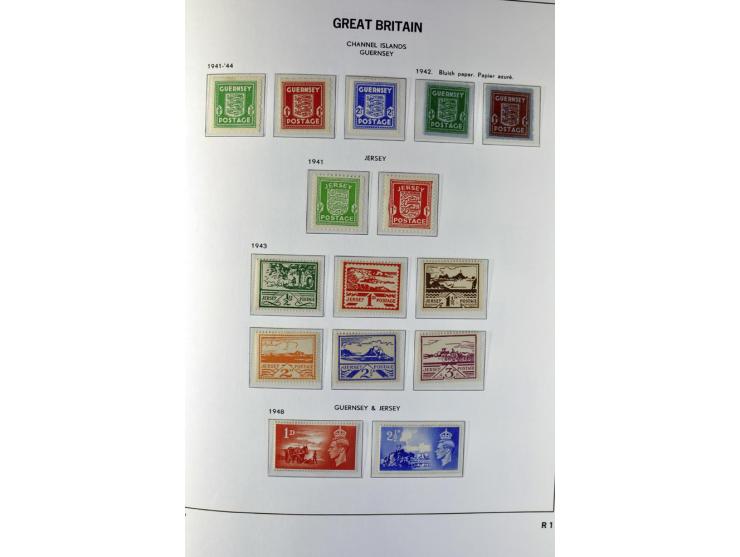 1840/1990 (ca.), postfrischer, ungebrauchter und gestempelter Sammlungsbestand, dabei diverse frühe Schilling- und Pfund-Wert