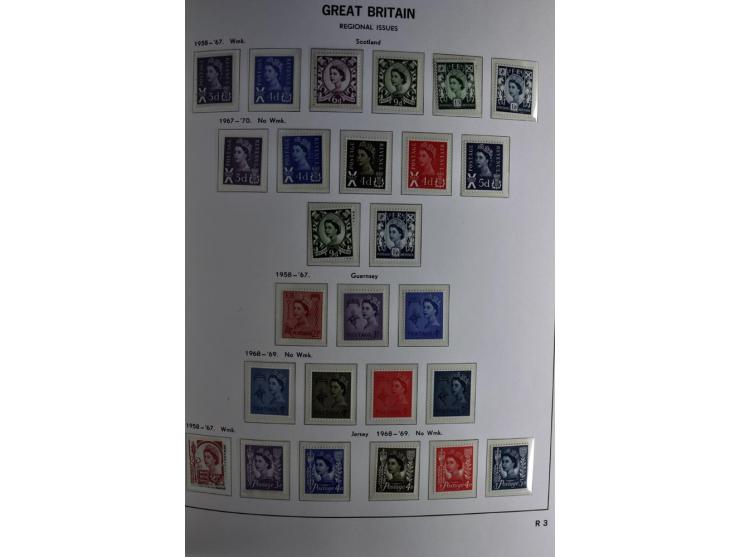 1840/1990 (ca.), postfrischer, ungebrauchter und gestempelter Sammlungsbestand, dabei diverse frühe Schilling- und Pfund-Wert