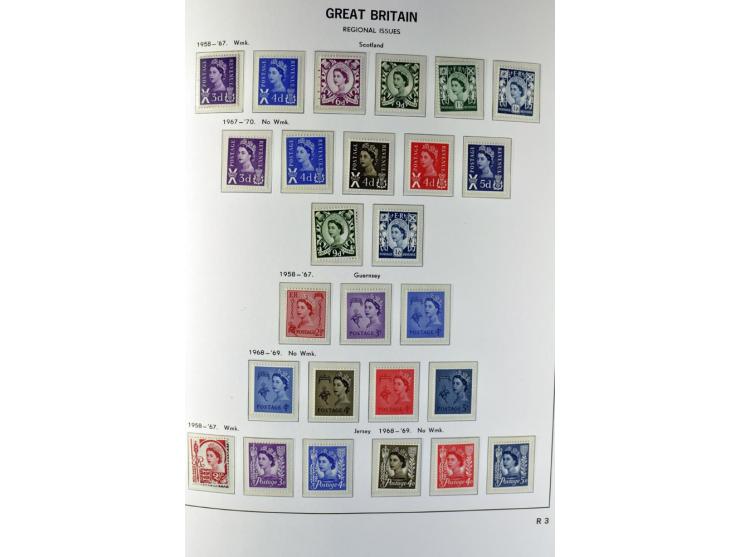 1840/1990 (ca.), postfrischer, ungebrauchter und gestempelter Sammlungsbestand, dabei diverse frühe Schilling- und Pfund-Wert