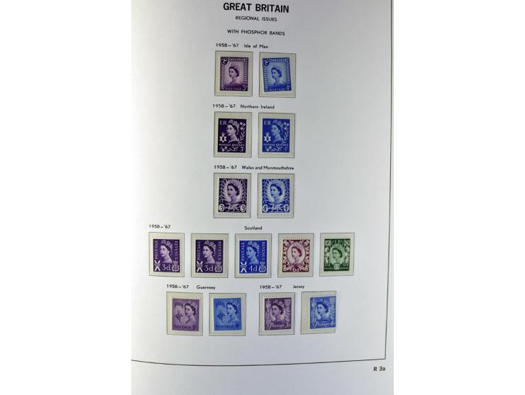 1840/1990 (ca.), postfrischer, ungebrauchter und gestempelter Sammlungsbestand, dabei diverse frühe Schilling- und Pfund-Wert