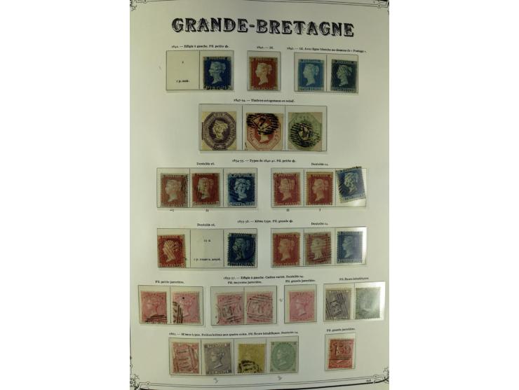 1840/1990 (ca.), postfrischer, ungebrauchter und gestempelter Sammlungsbestand, dabei diverse frühe Schilling- und Pfund-Wert