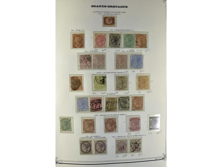 1840/1990 (ca.), postfrischer, ungebrauchter und gestempelter Sammlungsbestand, dabei diverse frühe Schilling- und Pfund-Wert