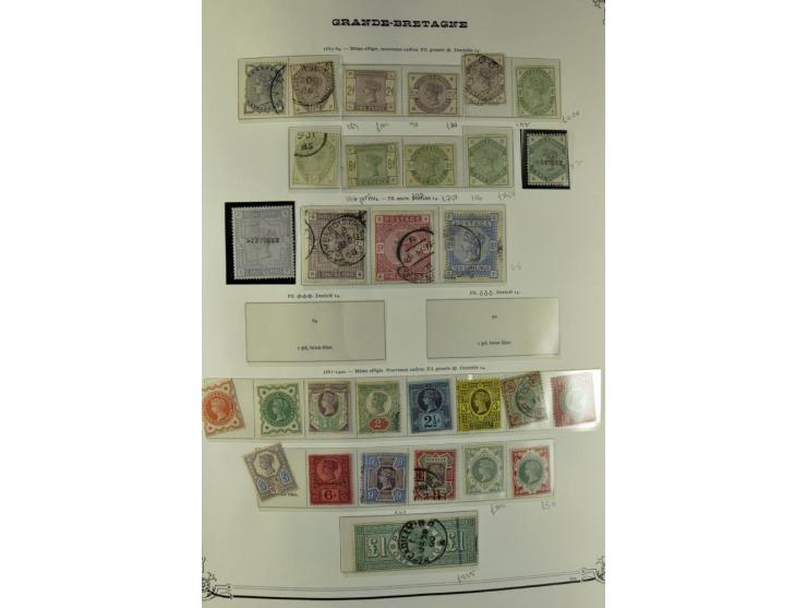 1840/1990 (ca.), postfrischer, ungebrauchter und gestempelter Sammlungsbestand, dabei diverse frühe Schilling- und Pfund-Wert