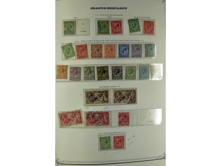 1840/1990 (ca.), postfrischer, ungebrauchter und gestempelter Sammlungsbestand, dabei diverse frühe Schilling- und Pfund-Wert