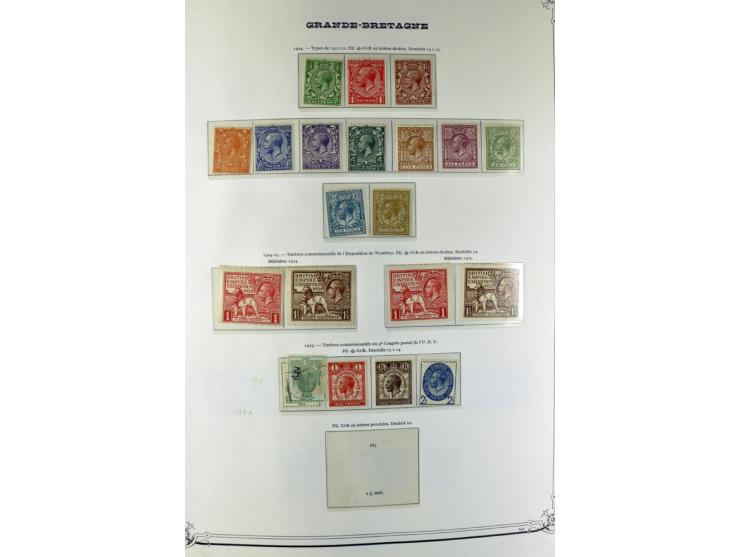 1840/1990 (ca.), postfrischer, ungebrauchter und gestempelter Sammlungsbestand, dabei diverse frühe Schilling- und Pfund-Wert