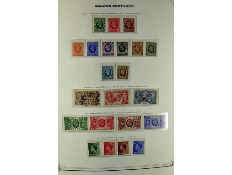 1840/1990 (ca.), postfrischer, ungebrauchter und gestempelter Sammlungsbestand, dabei diverse frühe Schilling- und Pfund-Wert