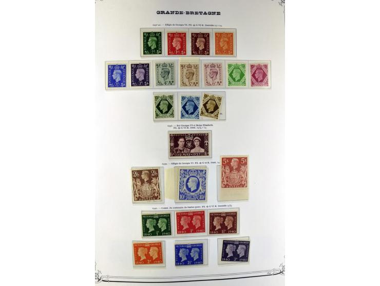 1840/1990 (ca.), postfrischer, ungebrauchter und gestempelter Sammlungsbestand, dabei diverse frühe Schilling- und Pfund-Wert
