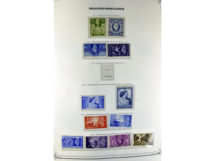 1840/1990 (ca.), postfrischer, ungebrauchter und gestempelter Sammlungsbestand, dabei diverse frühe Schilling- und Pfund-Wert