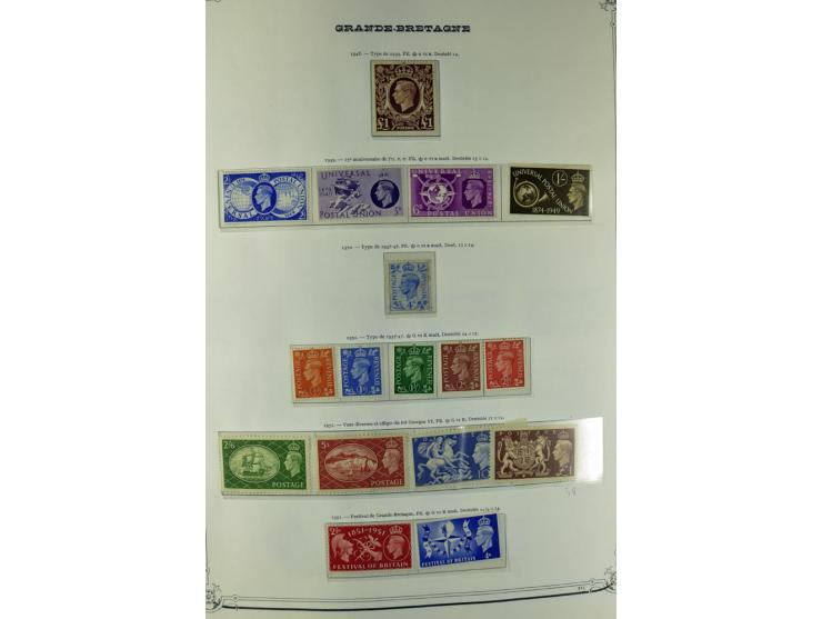 1840/1990 (ca.), postfrischer, ungebrauchter und gestempelter Sammlungsbestand, dabei diverse frühe Schilling- und Pfund-Wert