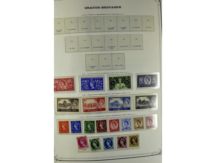 1840/1990 (ca.), postfrischer, ungebrauchter und gestempelter Sammlungsbestand, dabei diverse frühe Schilling- und Pfund-Wert