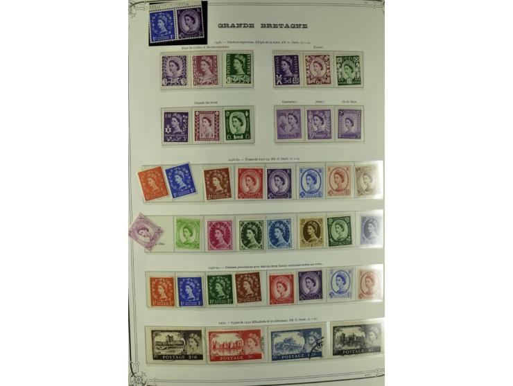 1840/1990 (ca.), postfrischer, ungebrauchter und gestempelter Sammlungsbestand, dabei diverse frühe Schilling- und Pfund-Wert