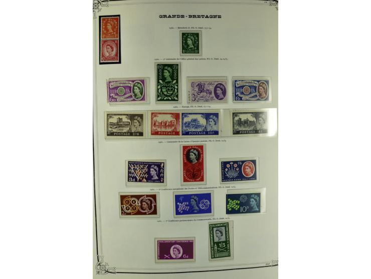 1840/1990 (ca.), postfrischer, ungebrauchter und gestempelter Sammlungsbestand, dabei diverse frühe Schilling- und Pfund-Wert