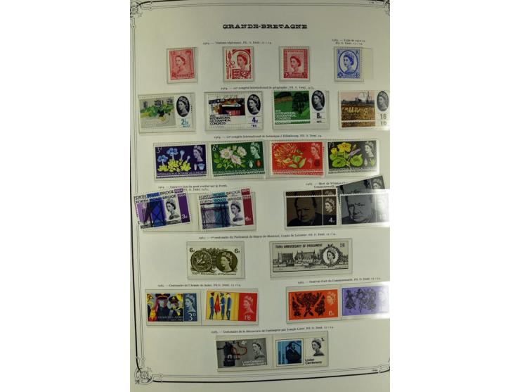 1840/1990 (ca.), postfrischer, ungebrauchter und gestempelter Sammlungsbestand, dabei diverse frühe Schilling- und Pfund-Wert