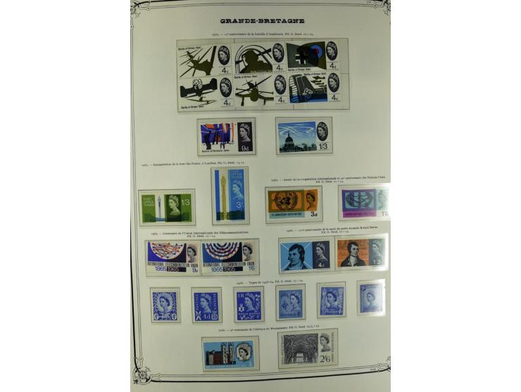 1840/1990 (ca.), postfrischer, ungebrauchter und gestempelter Sammlungsbestand, dabei diverse frühe Schilling- und Pfund-Wert