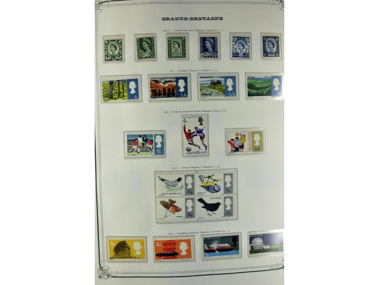 1840/1990 (ca.), postfrischer, ungebrauchter und gestempelter Sammlungsbestand, dabei diverse frühe Schilling- und Pfund-Wert