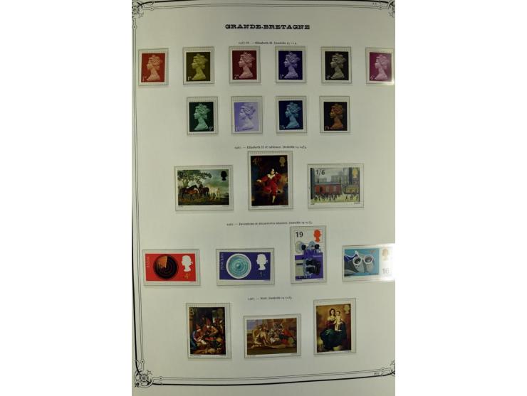 1840/1990 (ca.), postfrischer, ungebrauchter und gestempelter Sammlungsbestand, dabei diverse frühe Schilling- und Pfund-Wert
