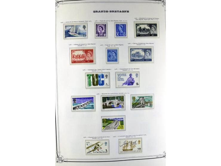 1840/1990 (ca.), postfrischer, ungebrauchter und gestempelter Sammlungsbestand, dabei diverse frühe Schilling- und Pfund-Wert