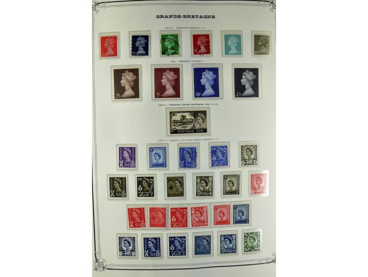 1840/1990 (ca.), postfrischer, ungebrauchter und gestempelter Sammlungsbestand, dabei diverse frühe Schilling- und Pfund-Wert
