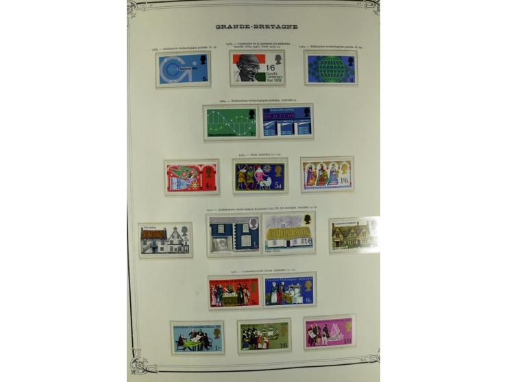 1840/1990 (ca.), postfrischer, ungebrauchter und gestempelter Sammlungsbestand, dabei diverse frühe Schilling- und Pfund-Wert