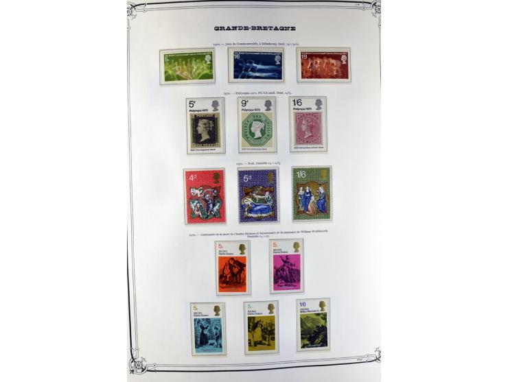 1840/1990 (ca.), postfrischer, ungebrauchter und gestempelter Sammlungsbestand, dabei diverse frühe Schilling- und Pfund-Wert