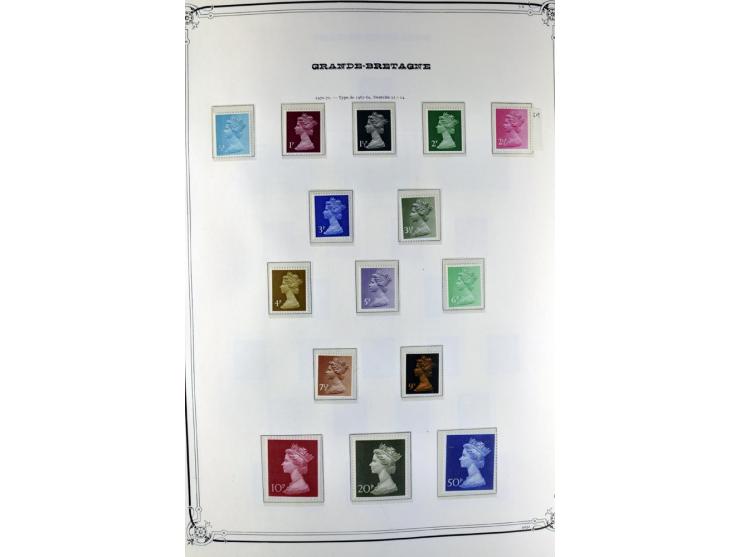 1840/1990 (ca.), postfrischer, ungebrauchter und gestempelter Sammlungsbestand, dabei diverse frühe Schilling- und Pfund-Wert