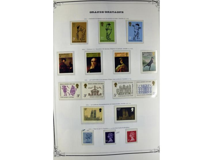 1840/1990 (ca.), postfrischer, ungebrauchter und gestempelter Sammlungsbestand, dabei diverse frühe Schilling- und Pfund-Wert