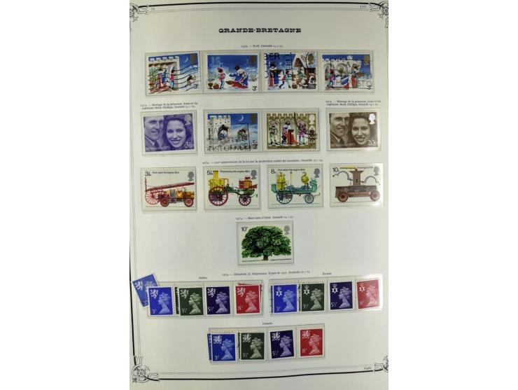 1840/1990 (ca.), postfrischer, ungebrauchter und gestempelter Sammlungsbestand, dabei diverse frühe Schilling- und Pfund-Wert