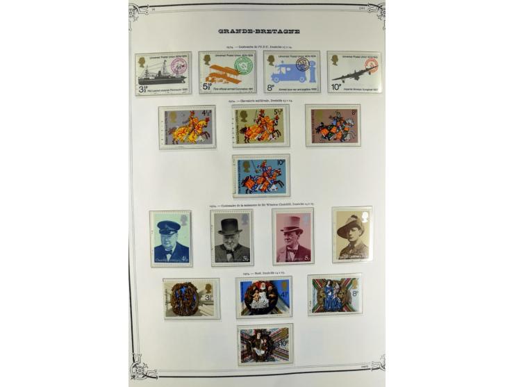 1840/1990 (ca.), postfrischer, ungebrauchter und gestempelter Sammlungsbestand, dabei diverse frühe Schilling- und Pfund-Wert