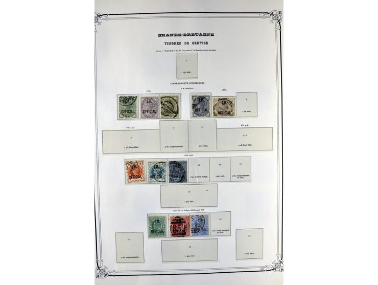 1840/1990 (ca.), postfrischer, ungebrauchter und gestempelter Sammlungsbestand, dabei diverse frühe Schilling- und Pfund-Wert
