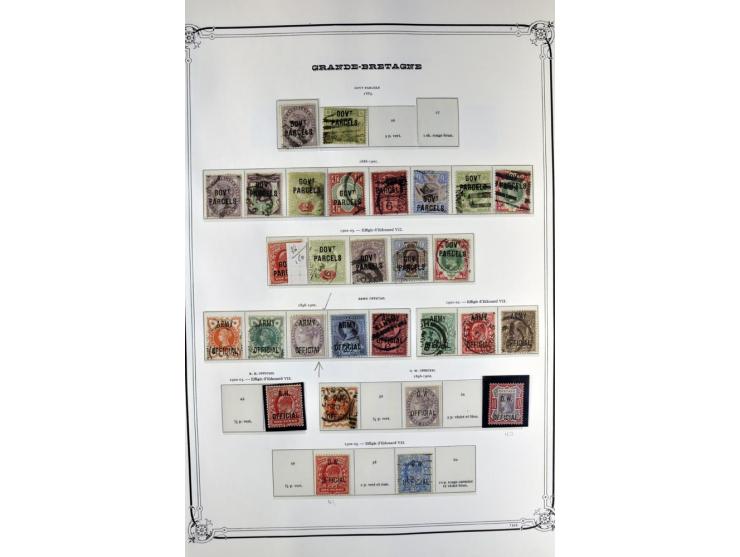 1840/1990 (ca.), postfrischer, ungebrauchter und gestempelter Sammlungsbestand, dabei diverse frühe Schilling- und Pfund-Wert