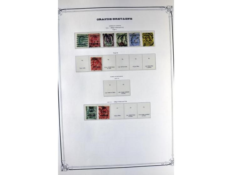 1840/1990 (ca.), postfrischer, ungebrauchter und gestempelter Sammlungsbestand, dabei diverse frühe Schilling- und Pfund-Wert